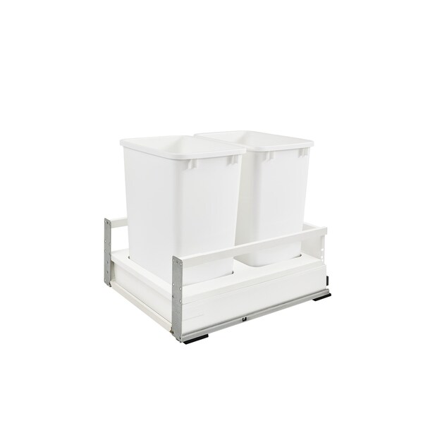 Rev-A-Shelf Steel, White, 18.5 in W, 19 in H, 22.4 in D, 22.4 in L, White TWCSC-21DM-2 - main